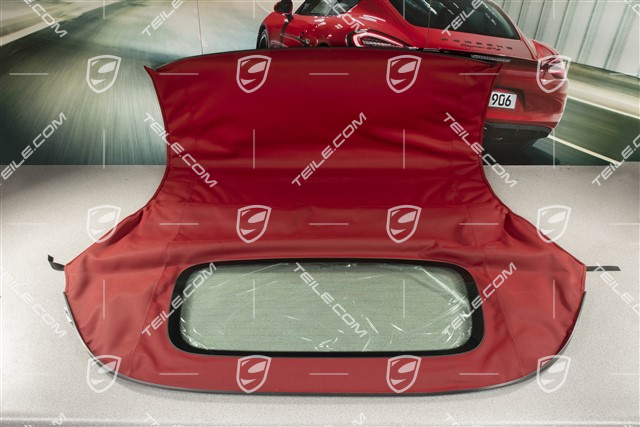 Verdeckbezug, komplett, inkl. Glasscheibe, rot Verdeckbezug, komplett, inkl. Glasscheibe, rot