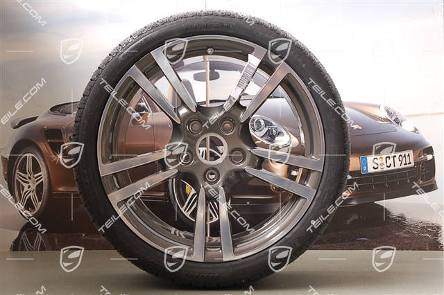 19" Winterräder Satz, 911 Turbo II, Felgen 8J x 19 ET57 + 11J x 19 ET51, Reifen 235/35 R19 + 295/30 R19, mit RDK-Sensore