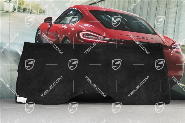 Verkleidung, Rückwand, Teppich, Schwarz