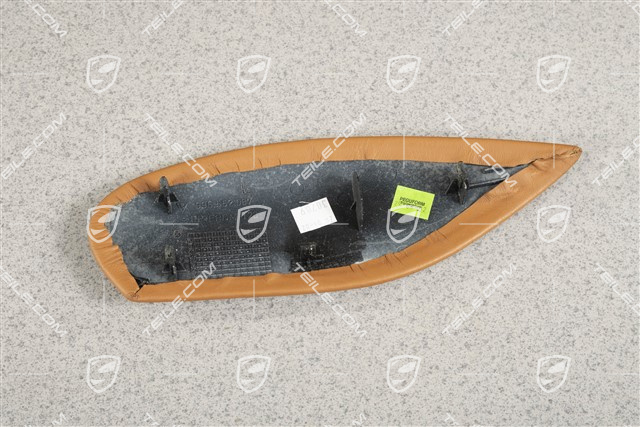 Centre console / tunnel cover, Leather, Lateral, Brown/Natural, L