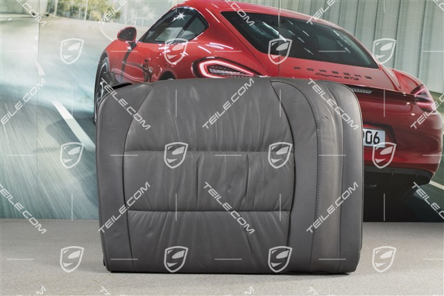 Oparcie tylnego siedzenia, skóra marszczona, space grey, Cabrio, R