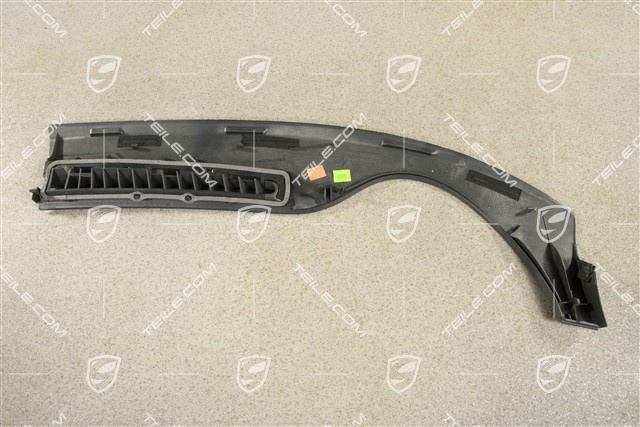 Defroster trim, Black Grey, L
