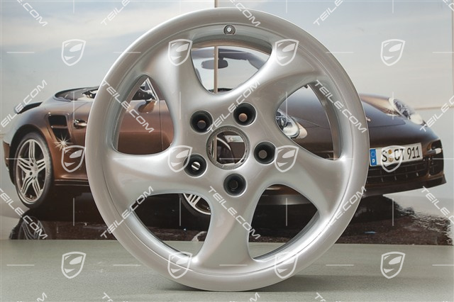 18" Komplet felg Turbo I, wydrążone ramiona, 8J x 18 ET52 + 10J x 18 ET65