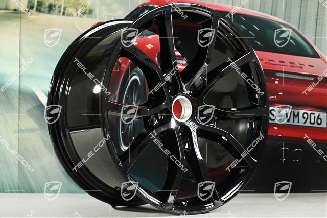 21" Felge Cayenne Exclusive Design, 11J x 21 ET49, schwarz hochglanz