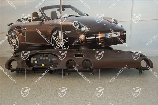 Dashboard, upper part, leather, Sport Chrono, cocoa,  damaged