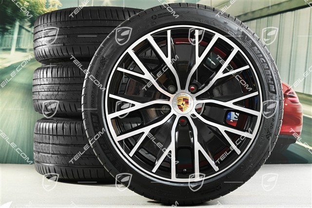20" koła letnie Turbo S Aero Design, komplet, felgi 9J x 20 ET54 + 11J x 20 ET60, opony letnie Michelin 245/45 R20 + 285/40 R20