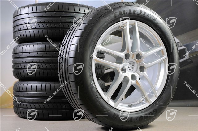 19" Koła letnie Cayenne Turbo (facelift), 4x felgi 8,5 J x 19 ET 59 + 4x opony 265/50 R 19 110Y XL, z czujnikami ciśnienia RDK.