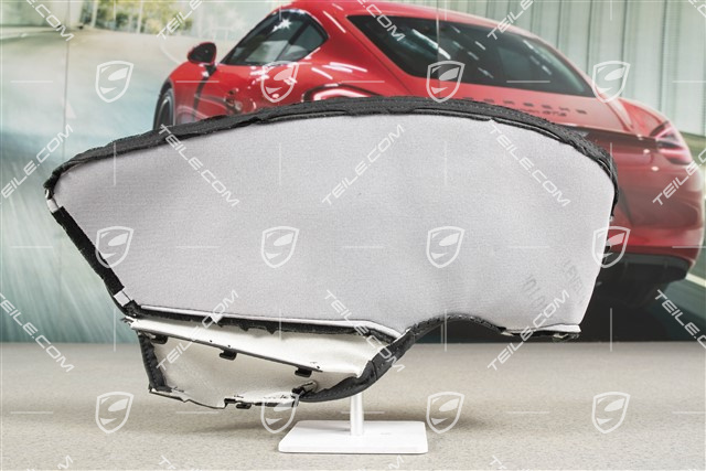 Lehnenbezug, Seitenteil, Leder glatt, Schwarz, R