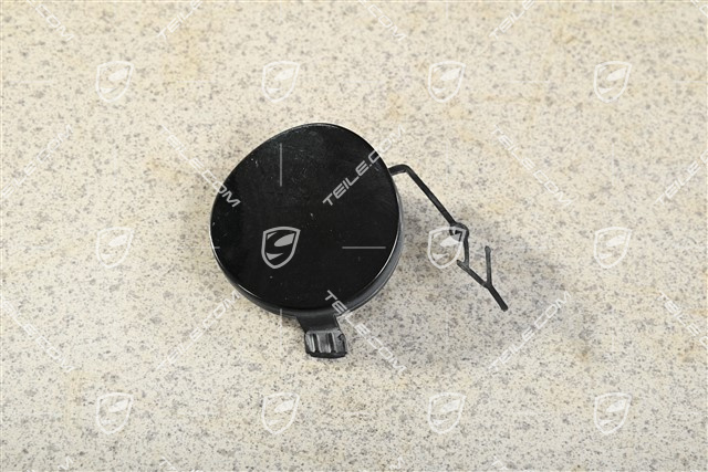 Towing hook lug cover / cap / trim, front bumper basic