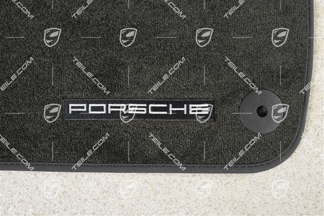 Fußmattensatz, Langer Radstand, Velours, Schwarz