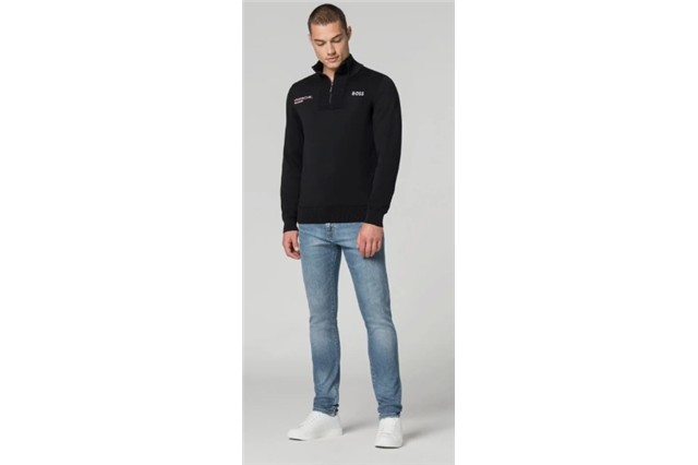 Strickpullover Motorsport, Größe S, Schwarz