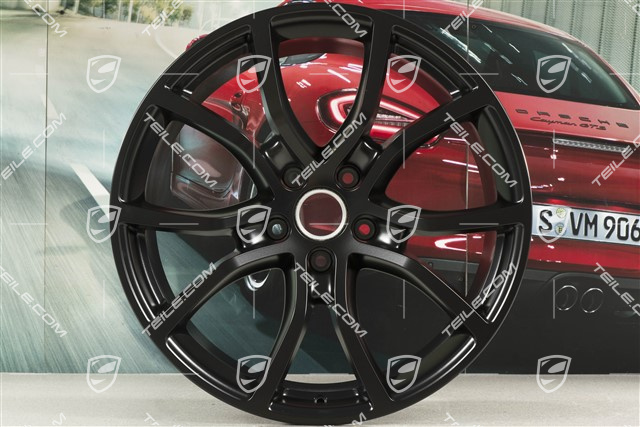 21" Felge Cayenne Exclusive Design, 11J x 21 ET49, Schwarz-Seidenmatt
