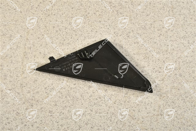 Abdeckung, Fensterfuehrung, Schwarzmatt, L