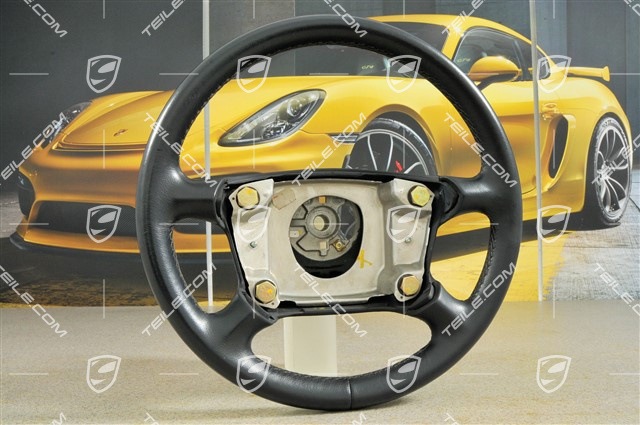 Lenkrad, 4-Speichen, Leder, "metropol" blau