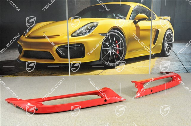 Zderzak tylny DOLNE CZĘŚCI (L+R), z otworami na czujniki parkowania, lakierowane