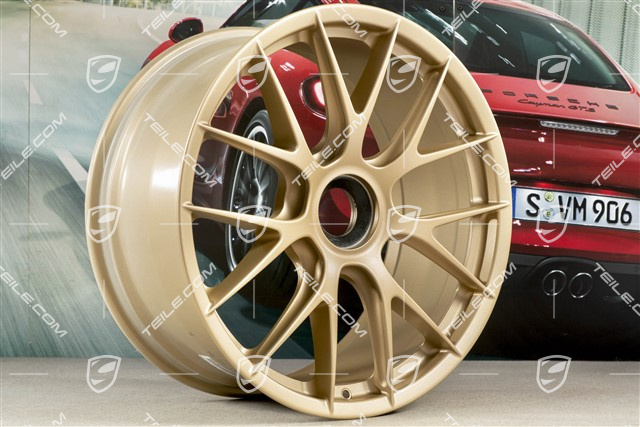 GT2RS / GT3RS Magnesium Felge, Zentralverschluss, 9,5J x 20 ET50, Aurum Metallik