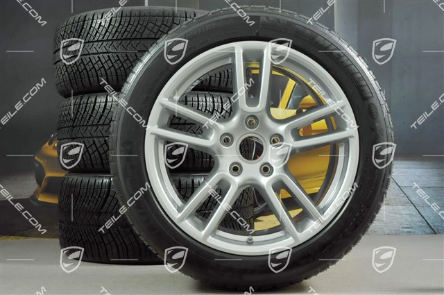19" Koła zimowe, komplet "Panamera", felgi 9J x 19 ET64 + 10,5 J x 19 ET62 + opony zimowe Michelin Pilot Alpin 4 265/45 R19 + 295/40 R19, DOT/rok prod. 2016