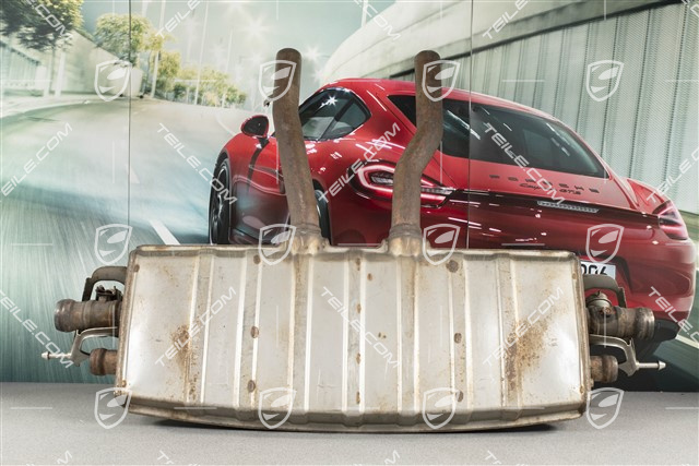 Rear silencer, Cayenne S, 4.8 V8, 380 PS, sport exaust system