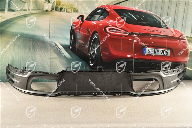 Rear bumper lower cover / diffuser, Black matte