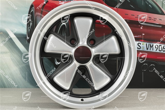 15-inch Fuchs wheel rim 7J x 15, prod. year 1981, restored
