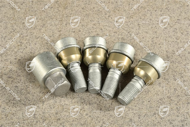 Diebstahlsicherung, 1 Satz, Radschrauben in Silber