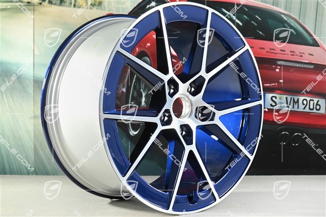 21" Carrera S Felge, 11,5J x 21 ET79, enzian blau