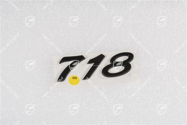 Abzeichen / Emblem Aufkleber 718, Schwarz