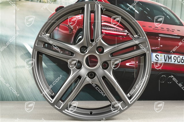 20-inch wheel rim Panamera Turbo, 9,5J x 20 ET71, Platinum satin-matt