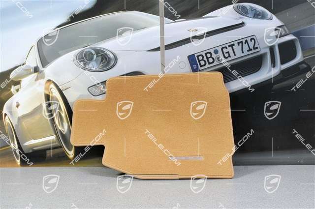 Fußmattensatz, BOSE Sound-System, viertelig, für Cabrio/Targa, sandbeige