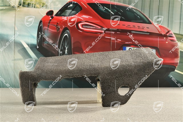 Seat frame velour trim, Black, R