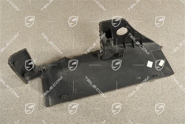 Seat frame velour trim, Black, R