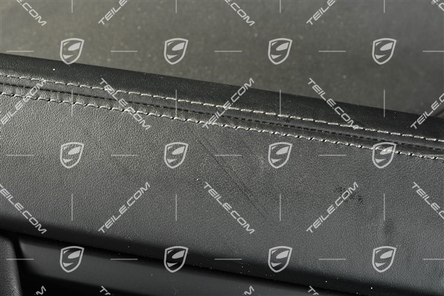 Turverkleidung, vorne, leder, Schwarz, L, (beschadigt leder)