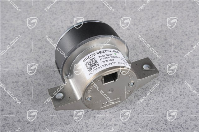 Stopp watch, matt black / galvano silver