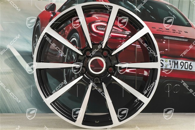 20" Felge Carrera Classic (II), 11,5J x 20 ET76, schwarz hochglanz