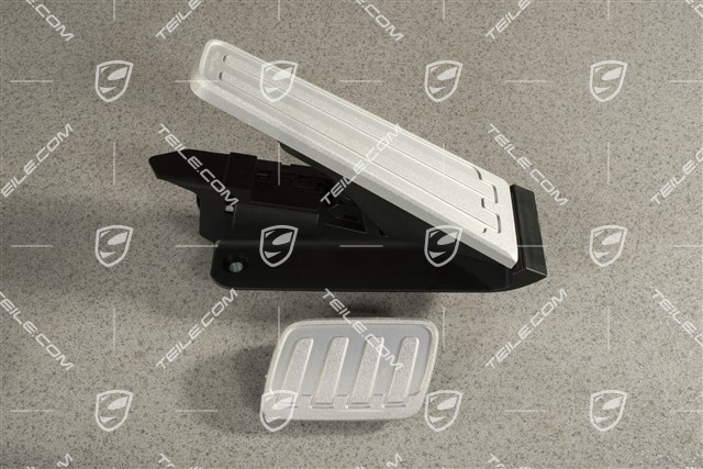 Pedal cap foot support set, Aluminium, PDK transmission, RHD
