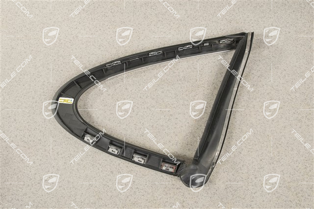 Zierleiste, Seitenscheibe, hinten, Aluminium, L