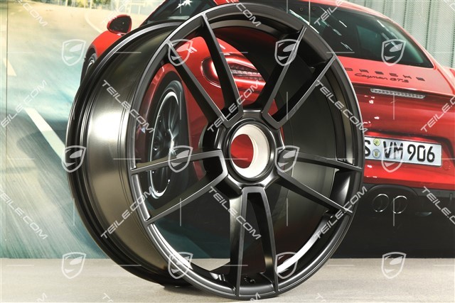 20-inch Turbo S wheel rim, 8,5J x 20 ET50, black satin matt