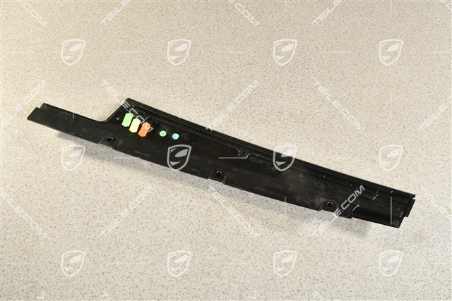 B-Säule Außen Blende, Vorne, Schwarz, L