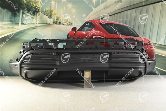 Rear bumper, lower lining, Black