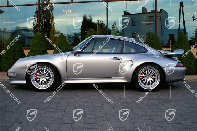 Turbo S rear spoiler, incl. rear bonnet (engine lid), set incl. grille and all attachment parts
