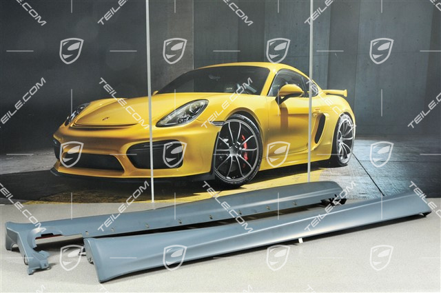 GT3 / Aero Kit Osłony progów bocznych, model 2002 (Facelift), komplet zawiera mocowania, L+R