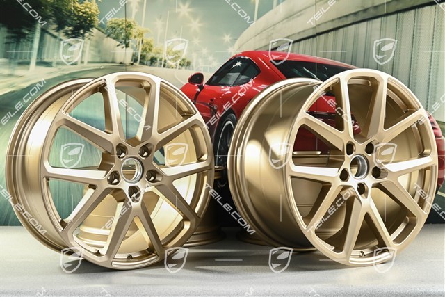 21" komplet felg Panamera Sport Design, 9,5J x 21 ET71 + 11,5J x 21 ET69, neodyme