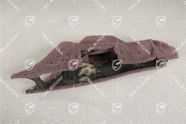 Centre console / tunnel, lower part, cloth, Wine red