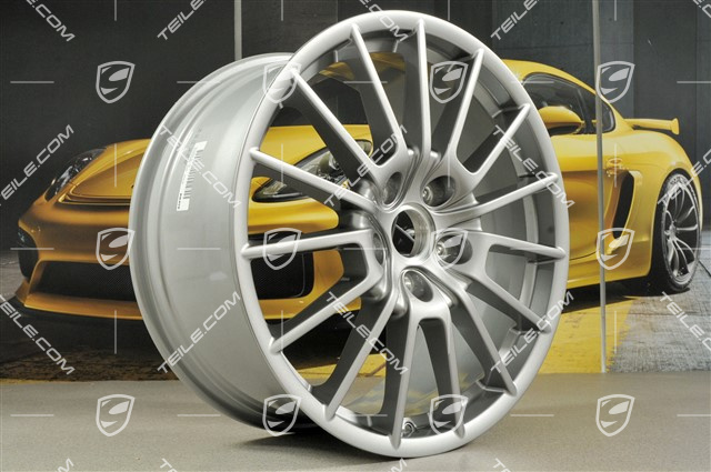 20" Komplet felg Panamera Sport, 9,5J x 20 ET65 + 11,5 J x 20 ET63, GT Silver metalik