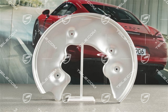 Rear axle disc brake protective plate, R