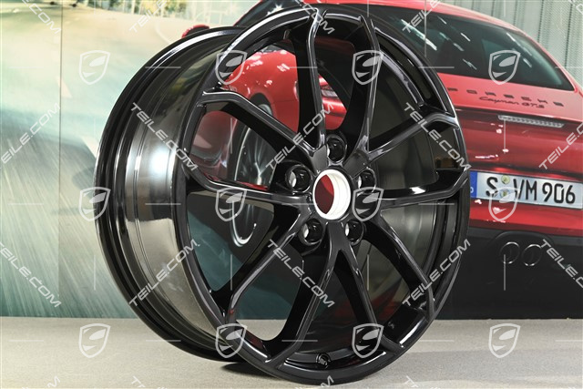 20" SPYDER Felge, 8,5J x 20 ET57, schwarz hochglanz