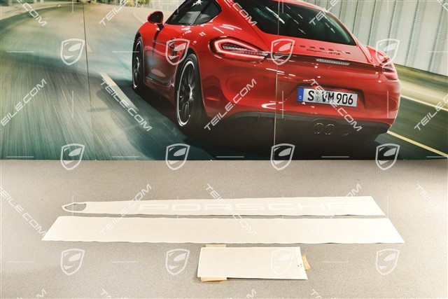 GT3, Dekoraufkleber für Kofferraumdeckel, Dach und Heckflügel, Gold