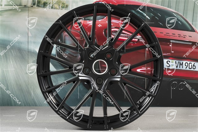 21-inch wheel rim, Cayenne RS Spyder, 9,5J x 21 ET46,  black satin-matt
