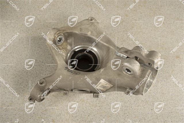 Front suspension steering knuckle / hub carrier, with rear axle steering, L