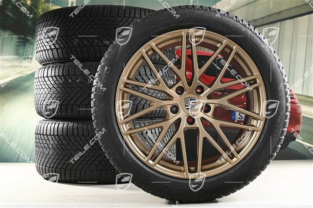 21" RS Spyder Design Winterräder Satz, Felgen 9,5J x 21 ET46 + 11,0J x 21 ET58 + Pirelli Winterreifen 285/45 R21 + 305/40 R21, mit RDK-Sensoren, Neodyme